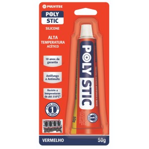 SILICONE ALTA TEMPERATURA VERMELHO 50G PULVITEC ZE001