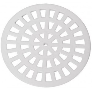 GRELHA PVC 100MM REDONDA BRANCA LUCONI 2