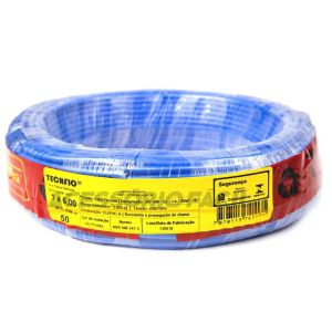 FIO CABO FLEXIVEL 4,0MM 100M TECHFIO 034 AZUL