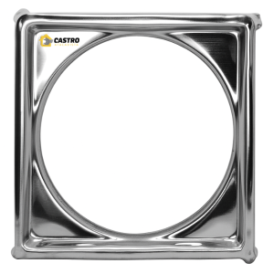 PORTA GRELHA INOX QUADRADA 100MM SS METAIS 1615